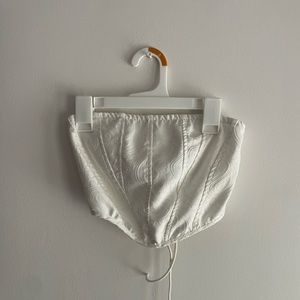 Princess Polly White Tie Strapless Top